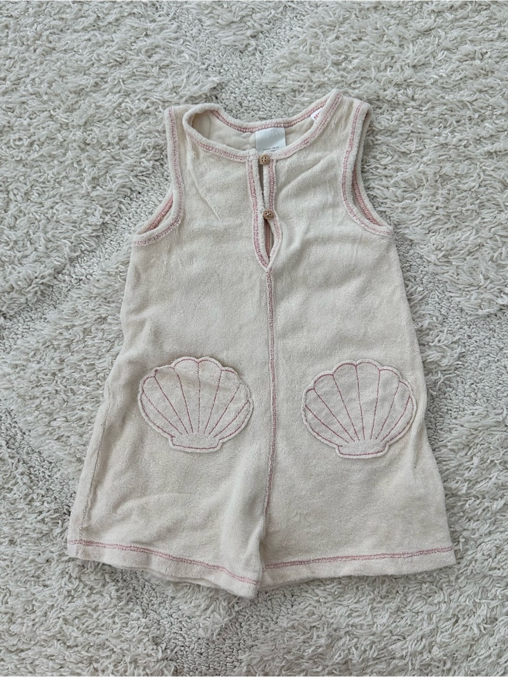 Zara Terry Seashell Romper